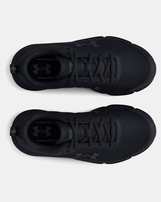 Boys' Grade School UA Assert 10 Running Shoes in Black image number 2